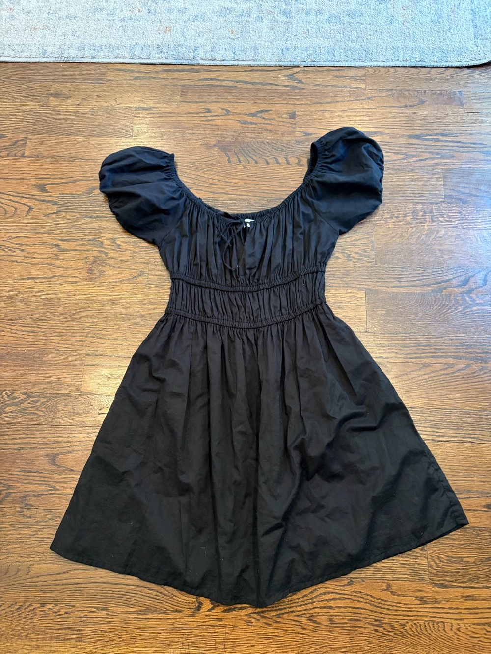 Faithfull the Brand Black Sophia Mini Dress